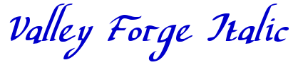 Valley Forge Italic font